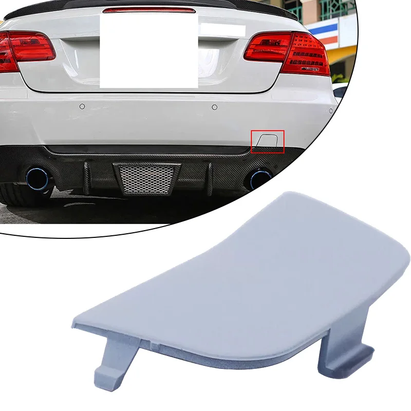 Rear Bumper Tow Hook Cover Cap For BMW E92 E93 M-Sport (2007-2013) – Gray ABS