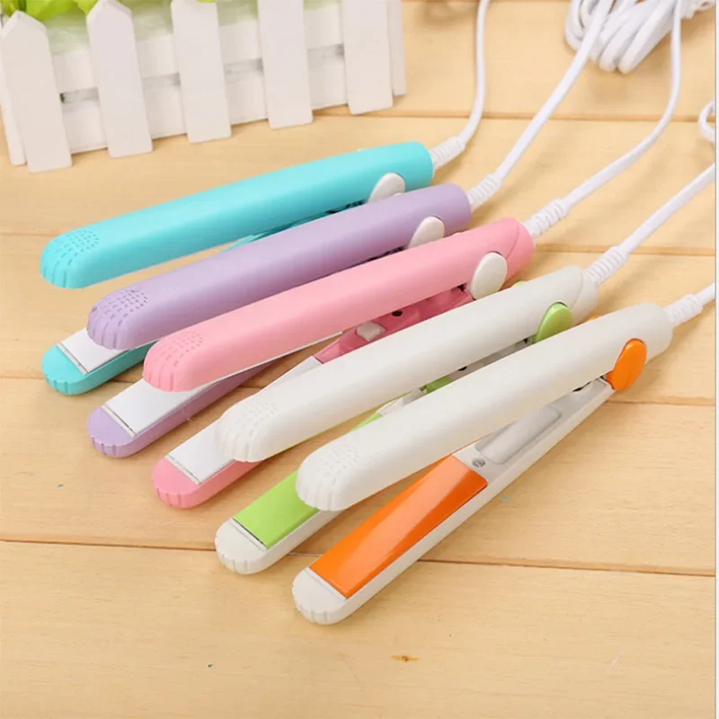 Portable Mini Korean Style Curling Iron Student Room Double Use Straight Hair Styling Tool Small Clip Board Hairdressing Device