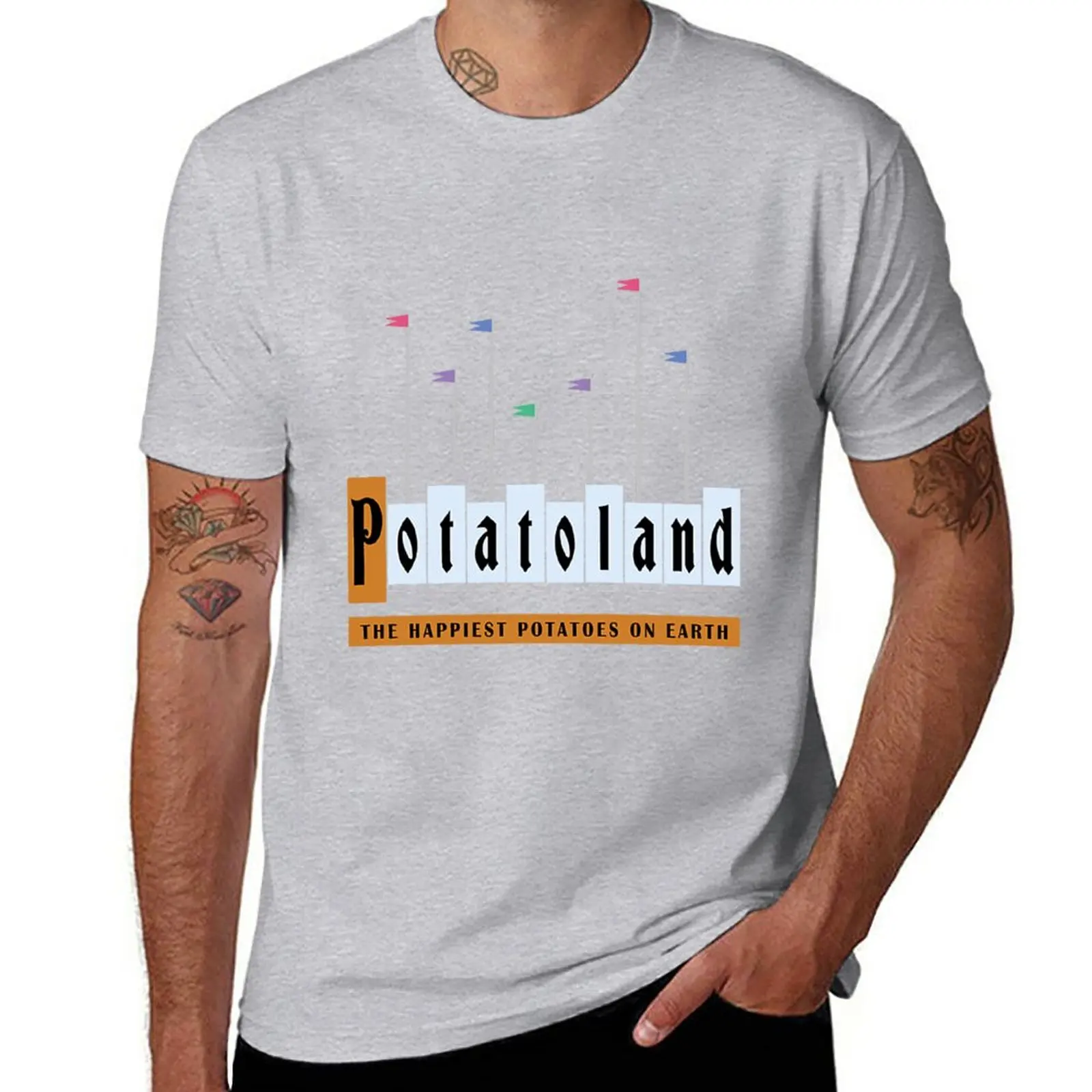 

New Potatoland T-Shirt cute tops quick drying shirt T-shirt short men clothes