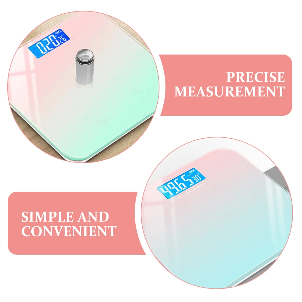 Baby Scale for Body Weight Fat Digital Scales Newborn Grams Tempered Glass Bathroom Weighing