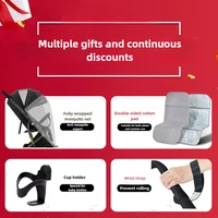Poussette pour bébé ultra-légère bidirectionnelle, peut s'asseoir ou s'allonger, facile à plier avec un bouton, poussette parapluie pour nouveau-né à vue élevée 5