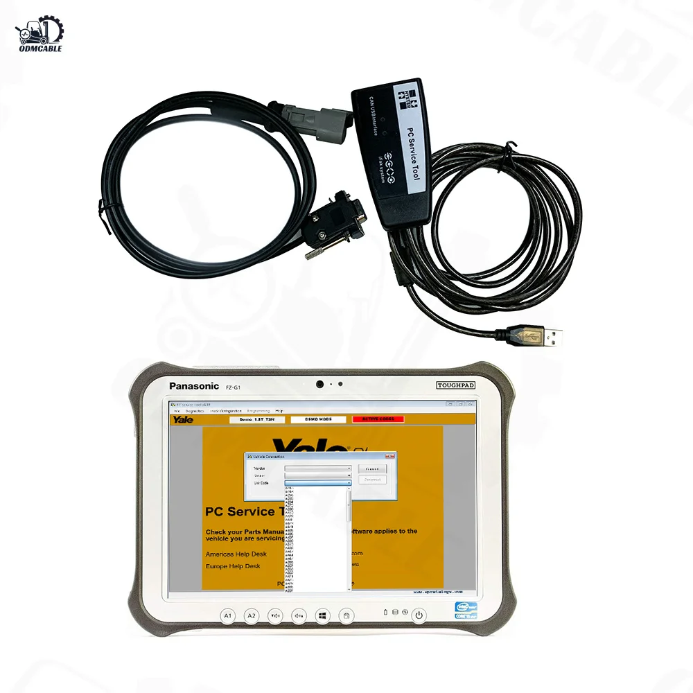 

FORKLIFT YALE HYSTER PC SERVICE WITH FZ G1 LAPTOP FOR HYSTER INTERFACE TOOL IFAK CAN USB DIAGNOSTIC SCANNER TOOLS