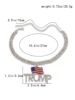 1pc Luxury Trump Pendant Necklace Multi Layer Cuban Chain Fashion Hip Hop Accessories for Women 5