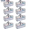 Heavy Duty XL Foldable Moving Bags 8 Pack with Backpack Straps Clear Storage Solution Lightweight Durable Alternative to Boxes 1