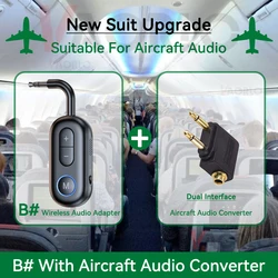 Wireless HiFi Stereo Bluetooth Audio Transmitter & Receiver with Built - In Microphone - V5.3 (B With AP Converter)