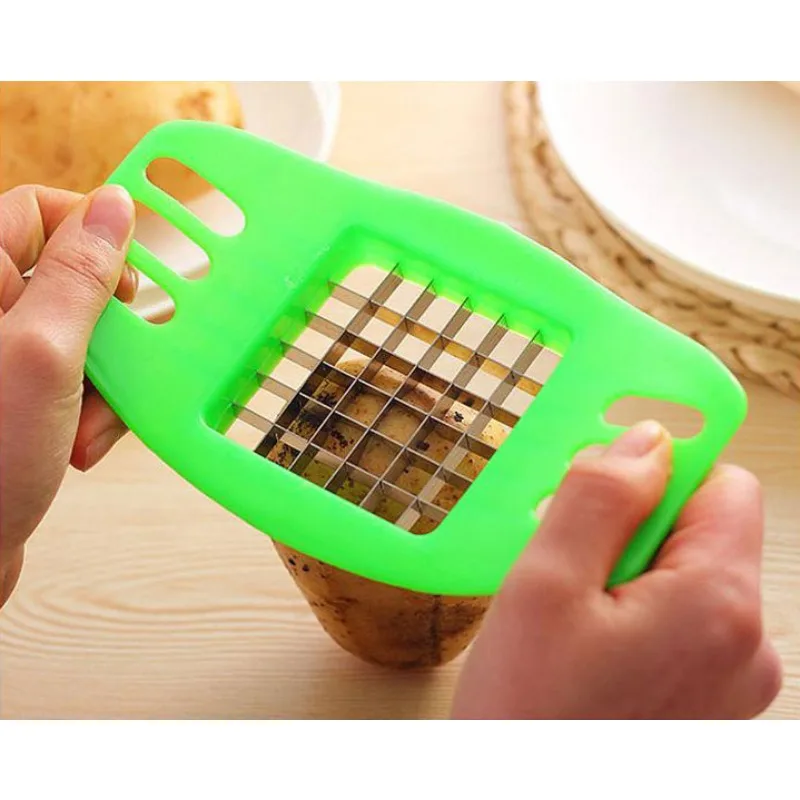 Vegetable Cutter Potato Cutting Device Fries Kit French Fry Yarn Cutter Set Carrot Vegetable Slicer Chopper Chips Making Tool Kitchen Accessories vegetable cutter