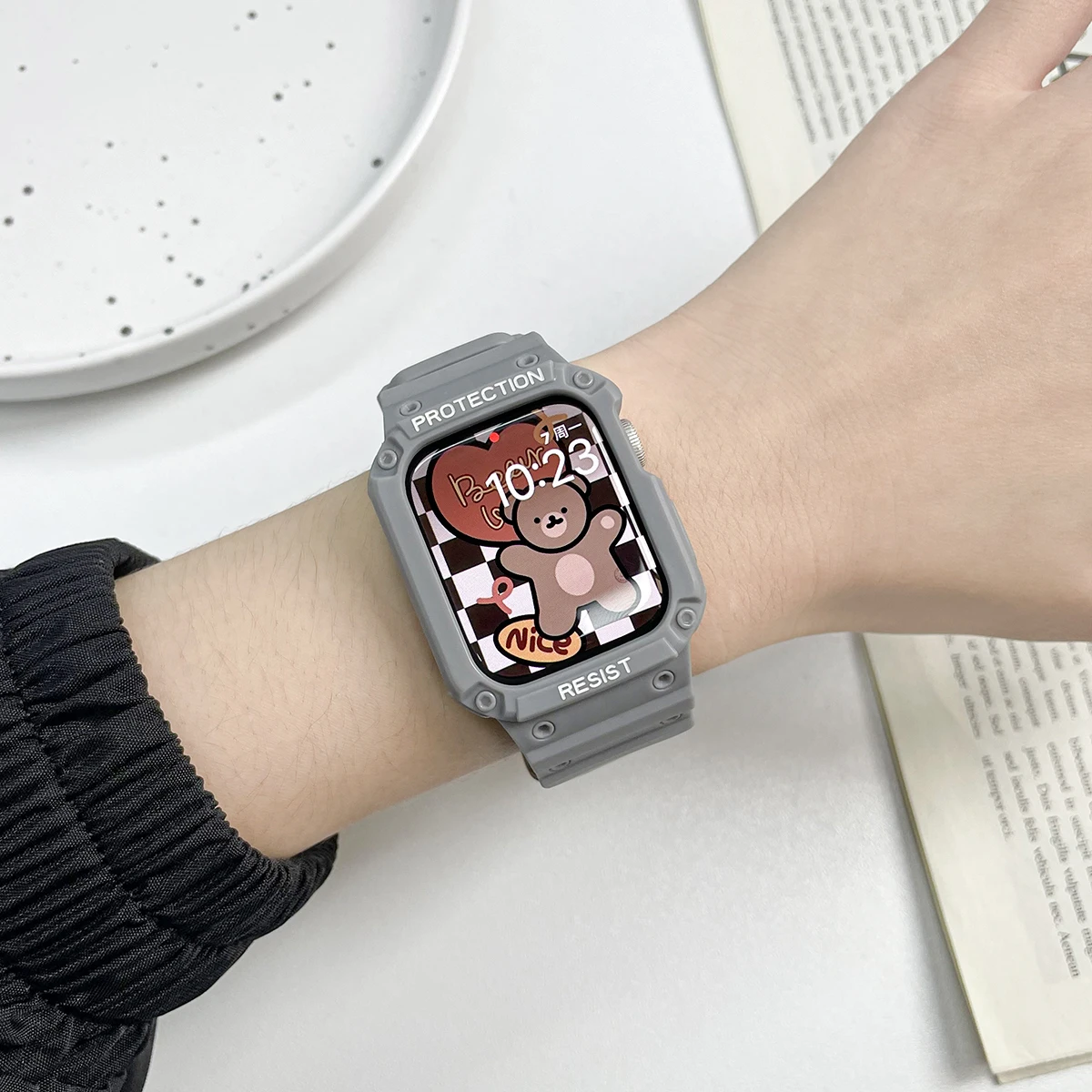 Transparent Silicone Armor Sport Band Case