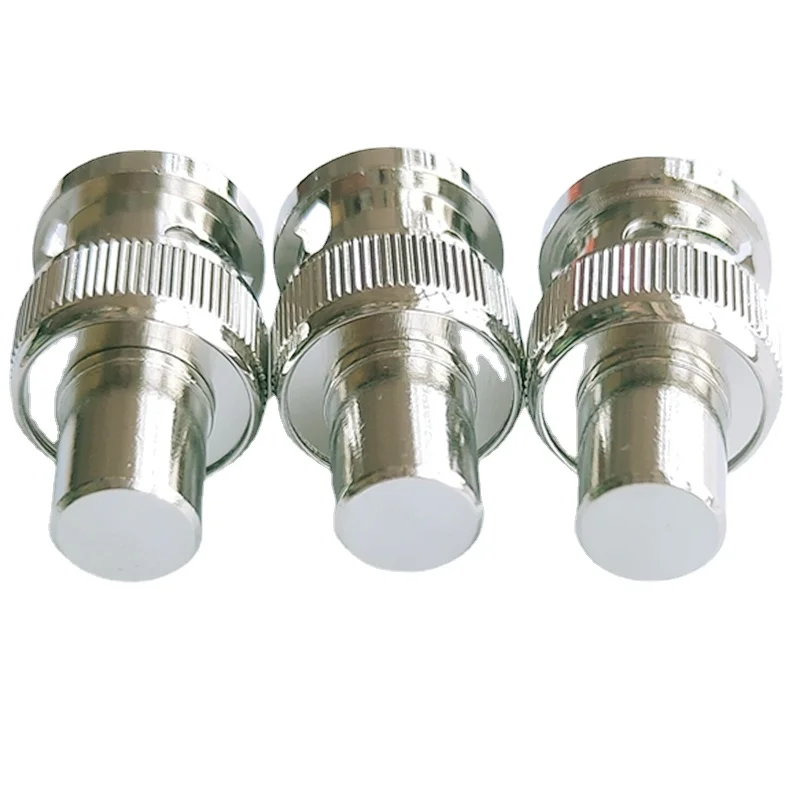 conector masculino da impedancia das cargas do manequim bnc ohm terminador resistor bronze coaxial conector tomada carga pces bnc cctv 02
