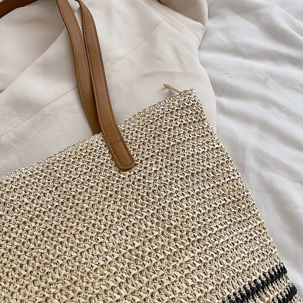 Summer Straw Shoulder Bags for Women Boho Bags