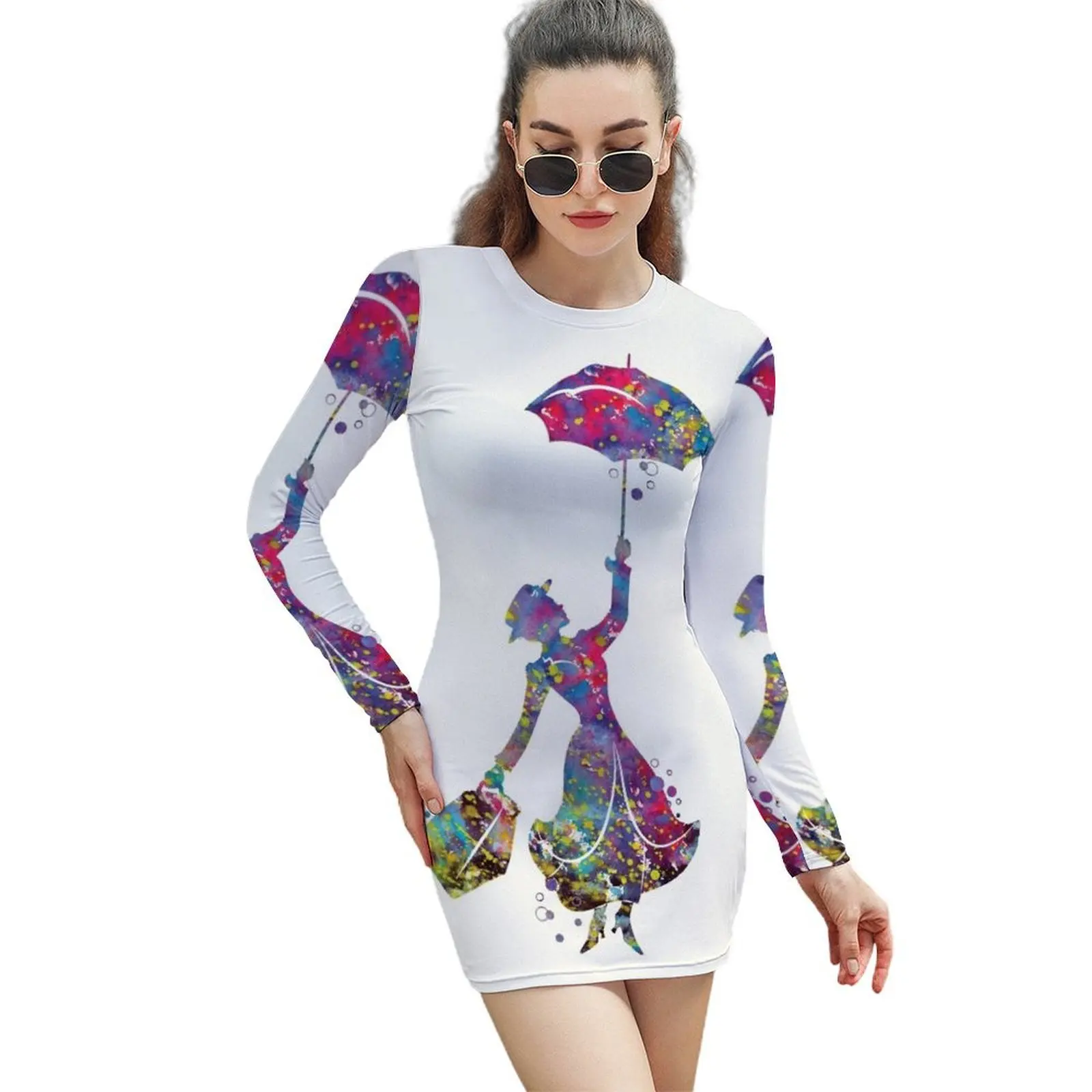 

Mary Poppins Long-Sleeved Sheath Dress summer women's suit dress for women 2024