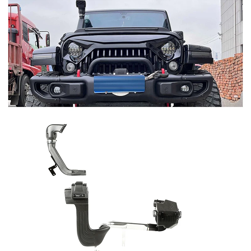 

For Wrangler JK 2007-2017 Snorkel Kit RR Style 4*4 ABS Black High Low System Complete Air Intake Car Auto Part