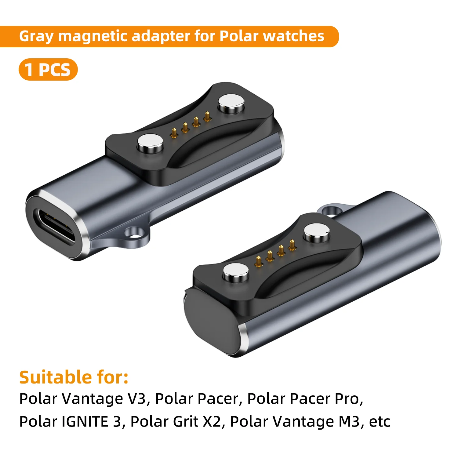 Universal Smartwatch Type C Charging Dock and Adapter - Elegant Charger Accessory