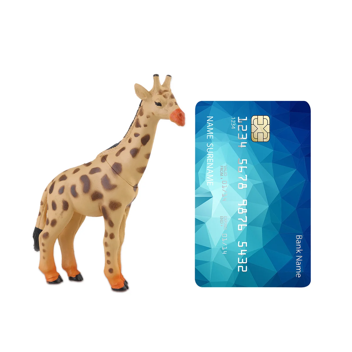 

6pcs Models Leopard Giraffe Zebra Elephant Animals Wild Animals Figurines Educational Gift for Children