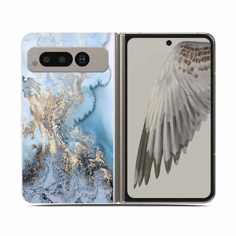 Clear Shockproof Hard Plastic Phone Case for Foldable Devices - 7.6 Protective Back Cover