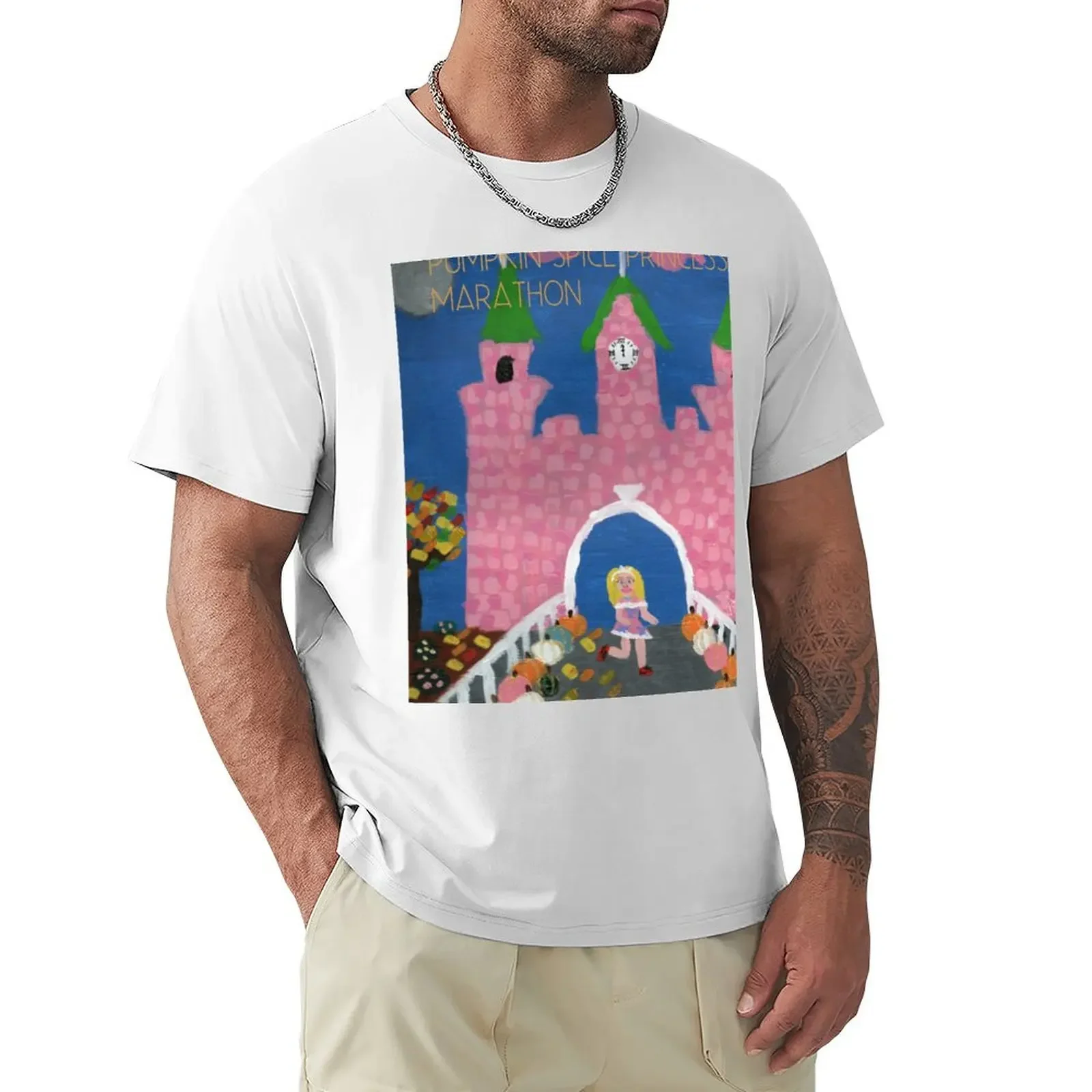 Pumpkin Spice Princess Marathon 2 T-Shirt Taglie Forti Magliette Grafiche Magliette Da Uomo