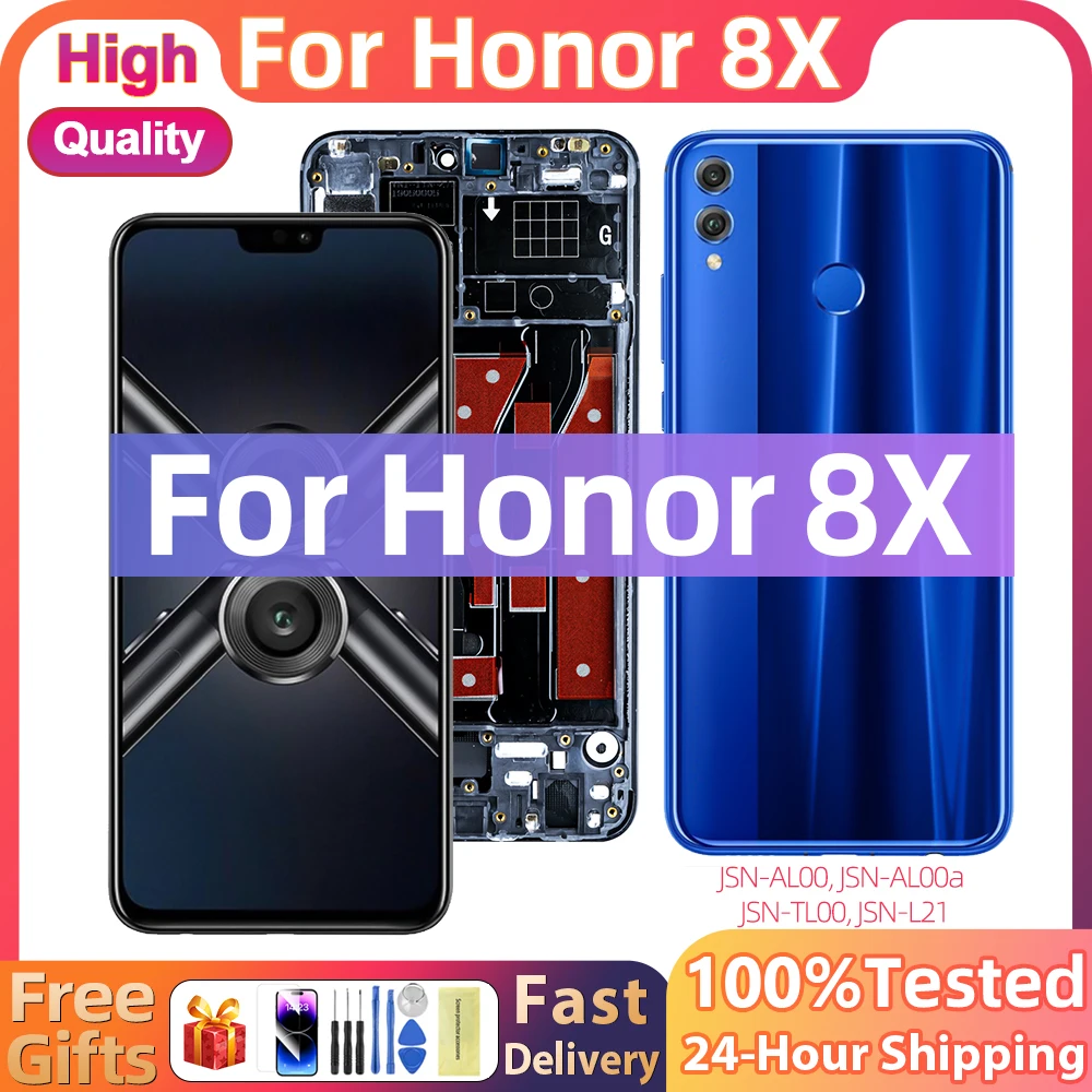 6,5 дюйма для Huawei Honor 8X, дисплей для детской модели, ЖК-дисплей с сенсорным дигитайзером для Honor 8X, запасные части для ЖК-экрана
