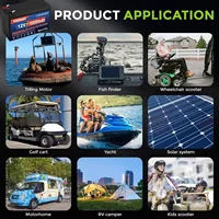 Batterie au lithium VIEDAKES 12V 100Ah avec BMS 100A intégré, plus de 6000 cycles pour onduleur solaire, camping-car, bateau, stock UE 6