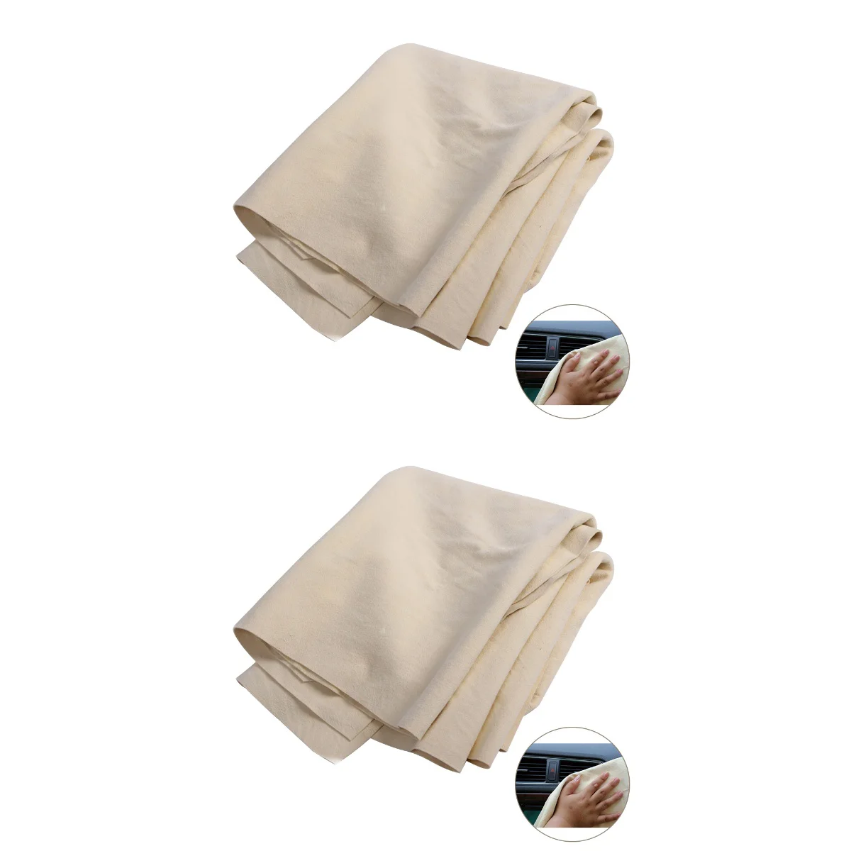 

2 Pack Microfibre Towel Car Washing Towels Chamois Cleaning Cloth Window