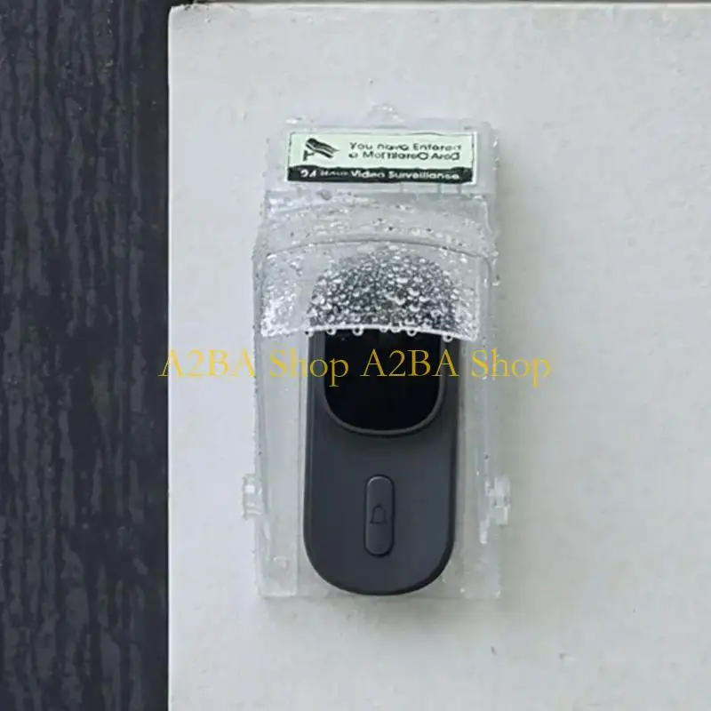 A2BA 대형 비디오 초인종용 강력한 플라스틱 방수 커버는 최대 14.2cm X 7.5cm 비바람을 수용합니다.