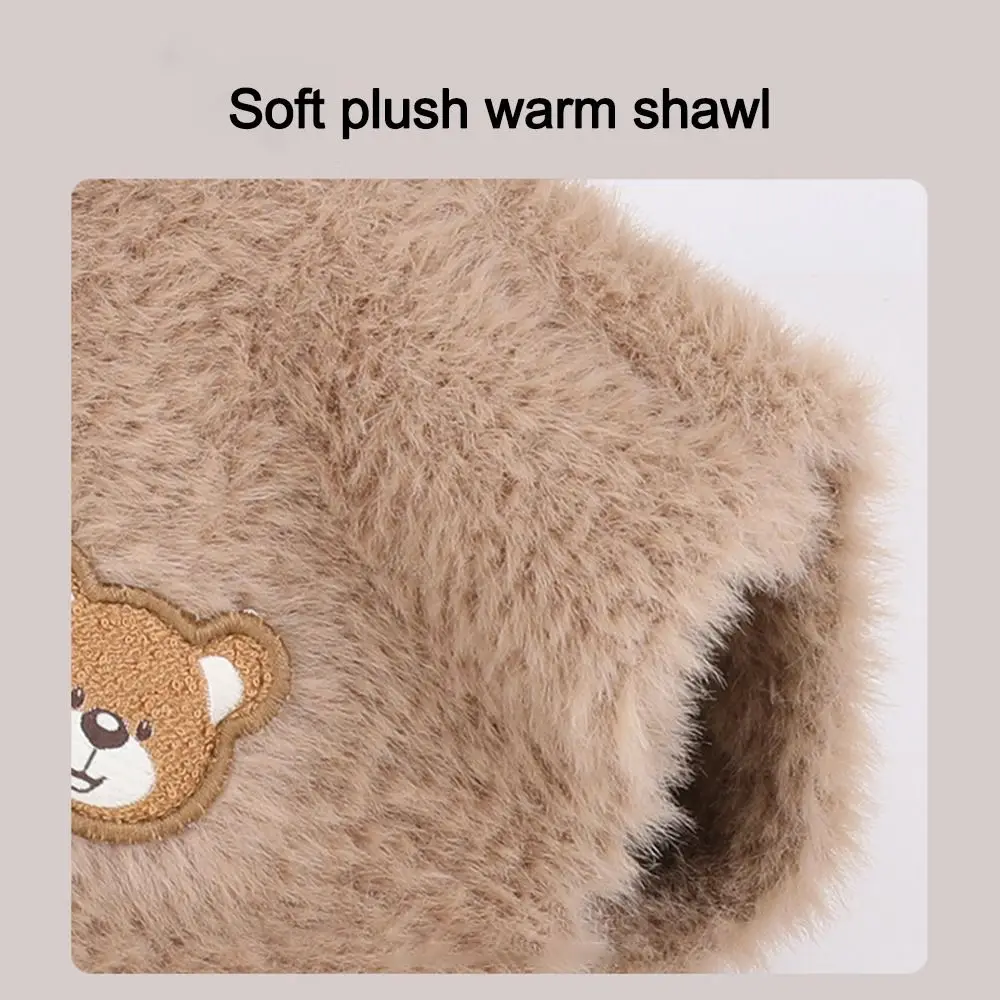 Cute Pullover Cap Coldproof Shawl Children's Knitted Cap Warm Windproof Ear Protection Hat Children's