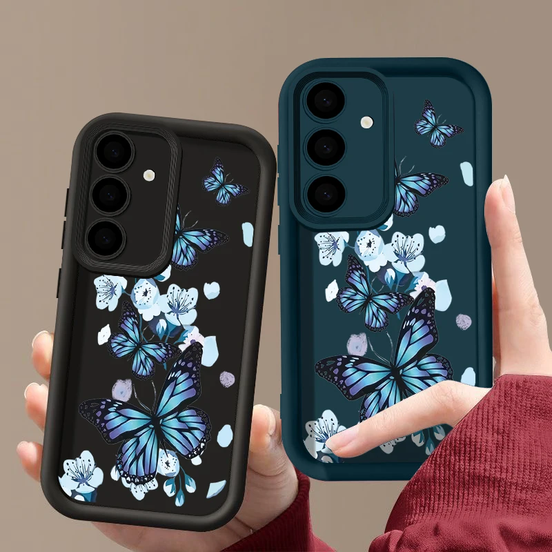 Blue Butterfly TPU Phone Case - Elegant and Durable Protective Cover