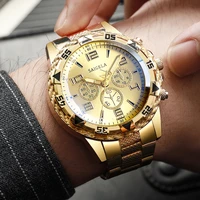 Men Business Watches Fashion Stainless Steel Band Male's Quartz Watch 1