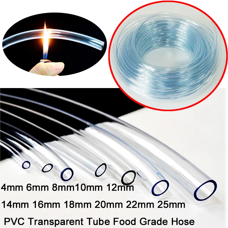 PVC 식품 등급 투명 호스, 고무 호스, 수족관 펌프, 농업 관개 플라스틱 수도관, 4mm, 6mm, 8mm, 10mm ...