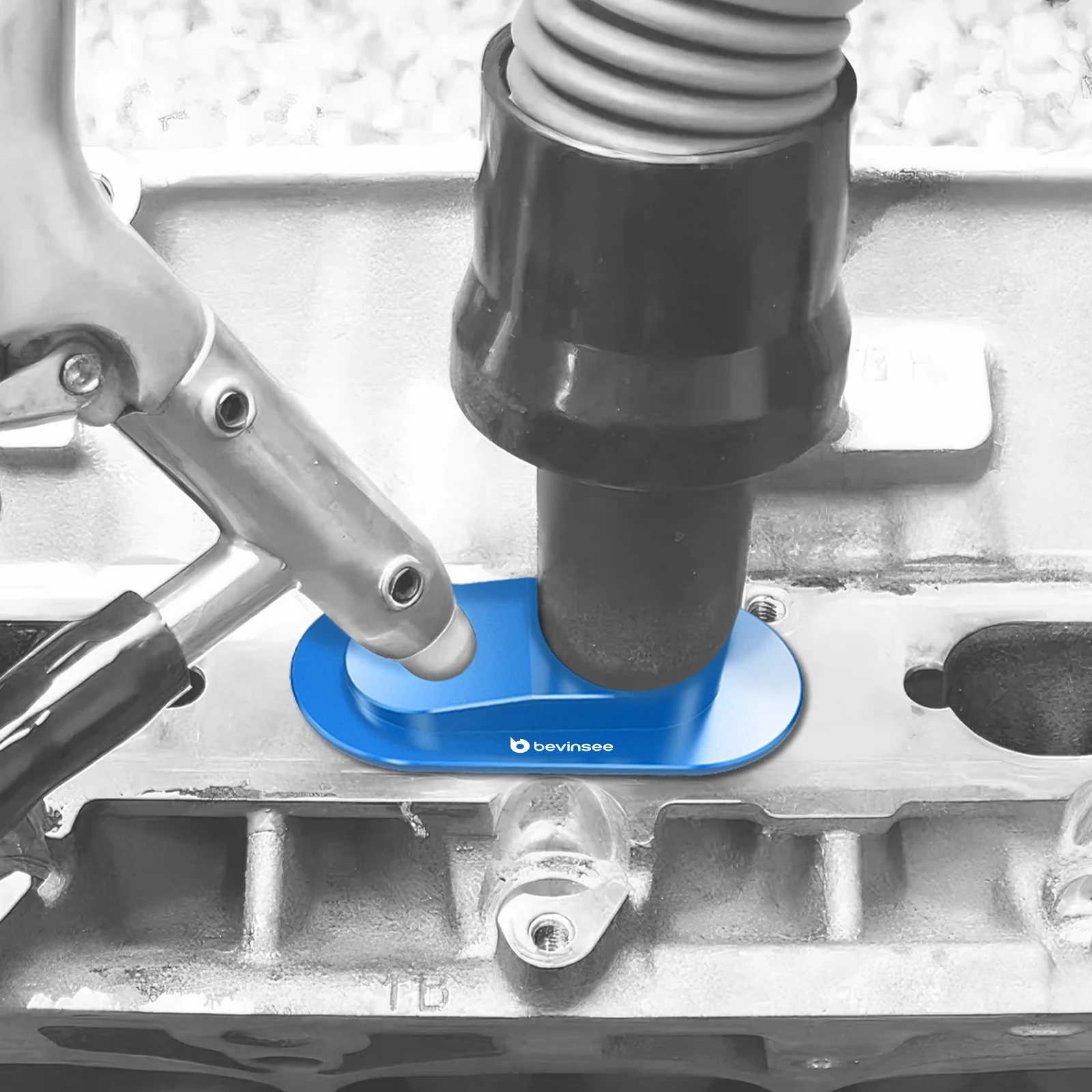 BEVINSEE Aluminiumlegierung Kohlenstoffreinigungsadapter für VW Golf Mk5 GTI für Audi A6 C7 S4 B8 S5 Q7, Stellt Motorleistung wieder her – Detail 9