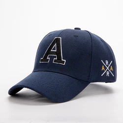 Unisex Casual Adjustable Embroidered Baseball Cap - Sunscreen Outdoor Hat - Adjustable (Navy blue)