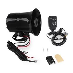 Powerful 100W Megaphone with 6 Tone Siren and Alarm System (1 set)