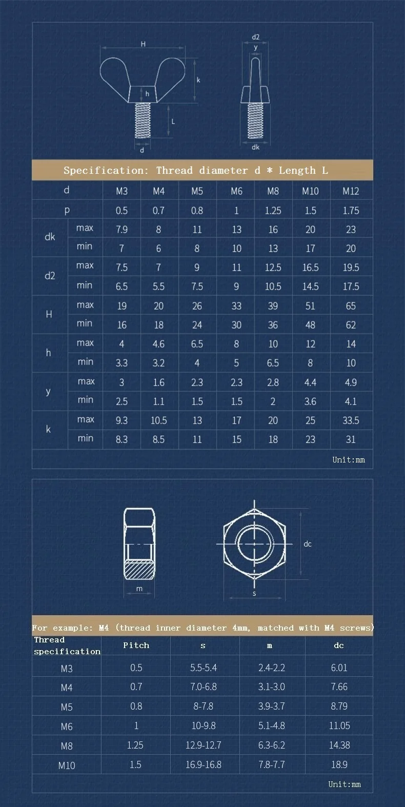 Viti Filettatura Completa 5 Pezzi Viti A Farfalla M5 DIN316 In - Foto 8
