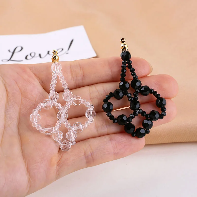 

1 шт., граненые бусины с кристаллами