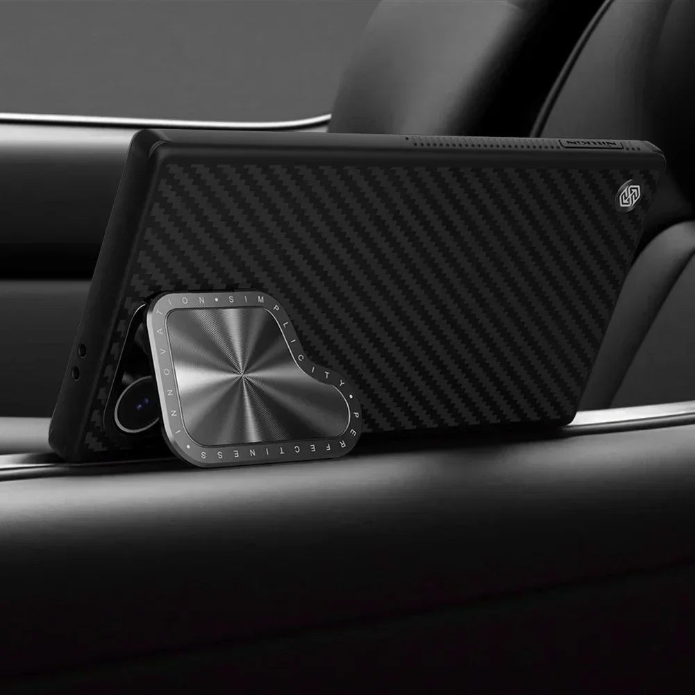 NILLKIN Magnetic Aramid Fiber Case For iPhone 15 Pro Max With Kickstand Anti-Drop All-Inclusive For iPhone 14 Pro Magsafe Case