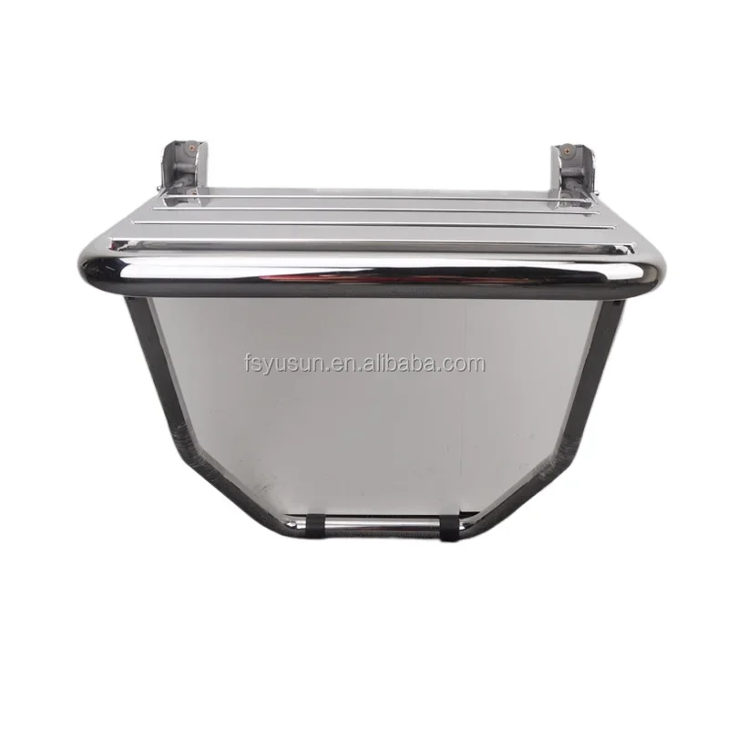 YUSUN Stainless Steel Folding Wall Mounted Shower Seat 2