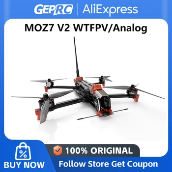 GEPRC MOZ7 V2 Analogico / WTFPV FPV GPS 7 pollici RC Quadcopter Drone a lungo raggio 1450KV V1.1 ELRS915M/2.4G Gemx Dual-Band Ricevi