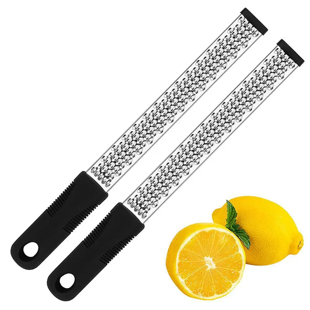 Description Picture 2 of itemCitrus Lemon Zester & Cheese Grater-Parmesan Cheese, Lemon, Ginger, Garlic, Nutmeg, Chocolate, Vegetables, Fruits, kitchen tools