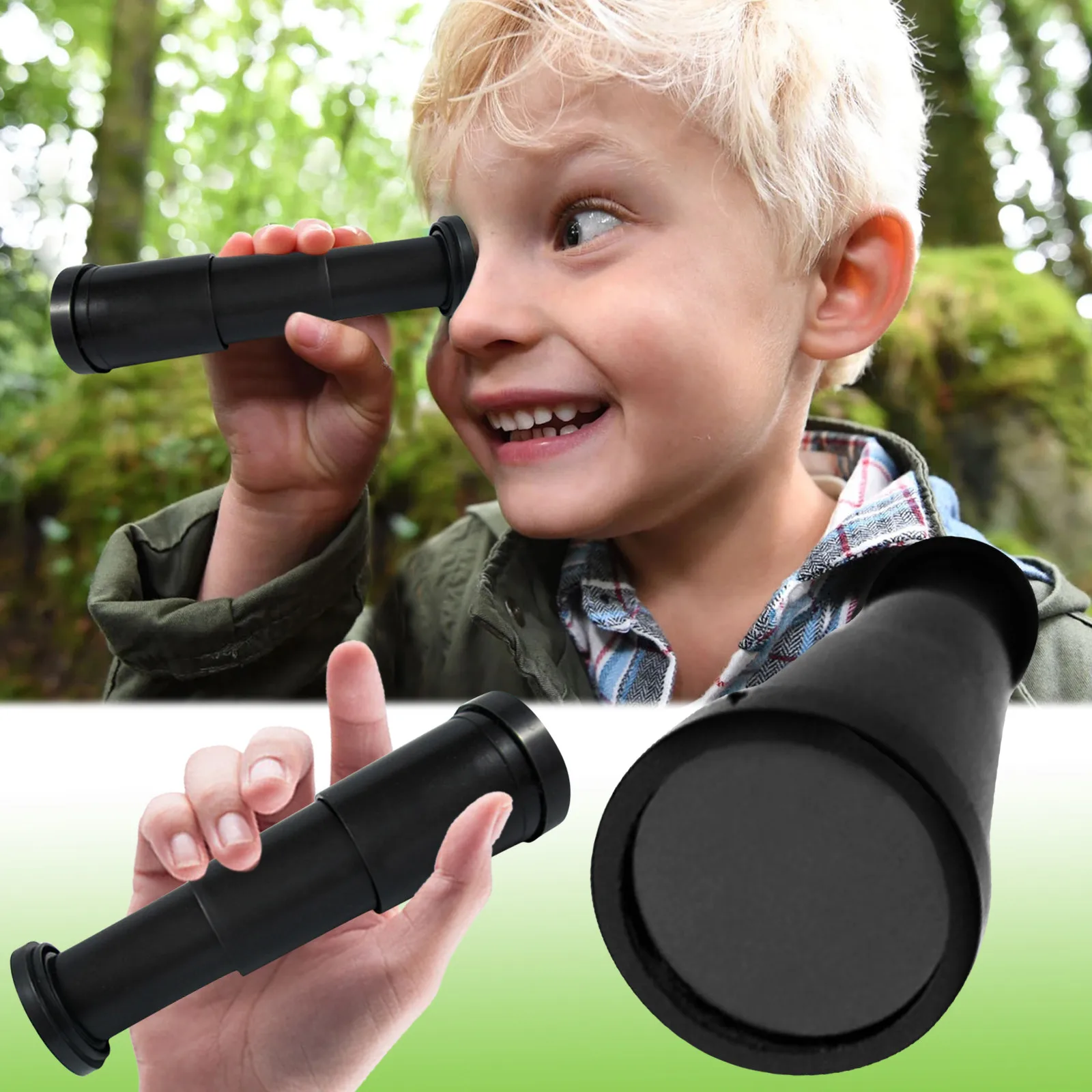 Mini Vintage Handheld Zoomable Monocular Telescope Lightweight Pirate Spyglass Gifts For Kids Children Outdoor Camping Advanture