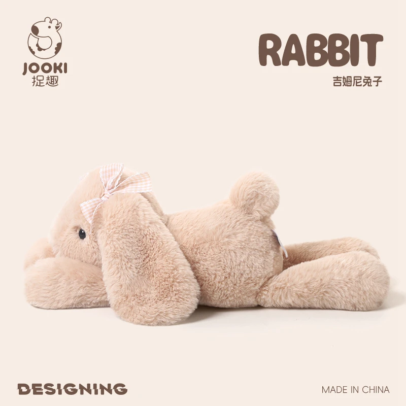 35cm Kawaii Lop Jimny Rabbit Plush Doll Long Ears Healing Pillow Soft Toy for Girls Birthday Back to School Gift