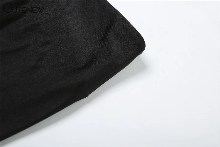 Conjunto de dos piezas elástico liso para mujer, top corto sexy ajustado de manga larga con cuello redondo y pantalones pitillo deportivos informales, chándal para mujer