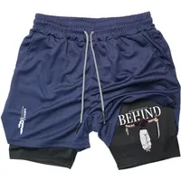 Anime Performance Shorts Toji Printed Men GYM Casual Sports Shorts Workout Running Mesh 2 In 1 Sport Short Pants 1