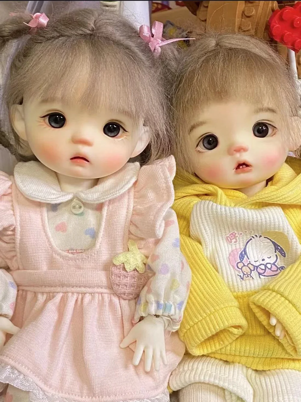 GaoshunBJD1/6 Dada Qbaby eye opeing of good quality resin body toy didi doll for girls boys birthday DIY present