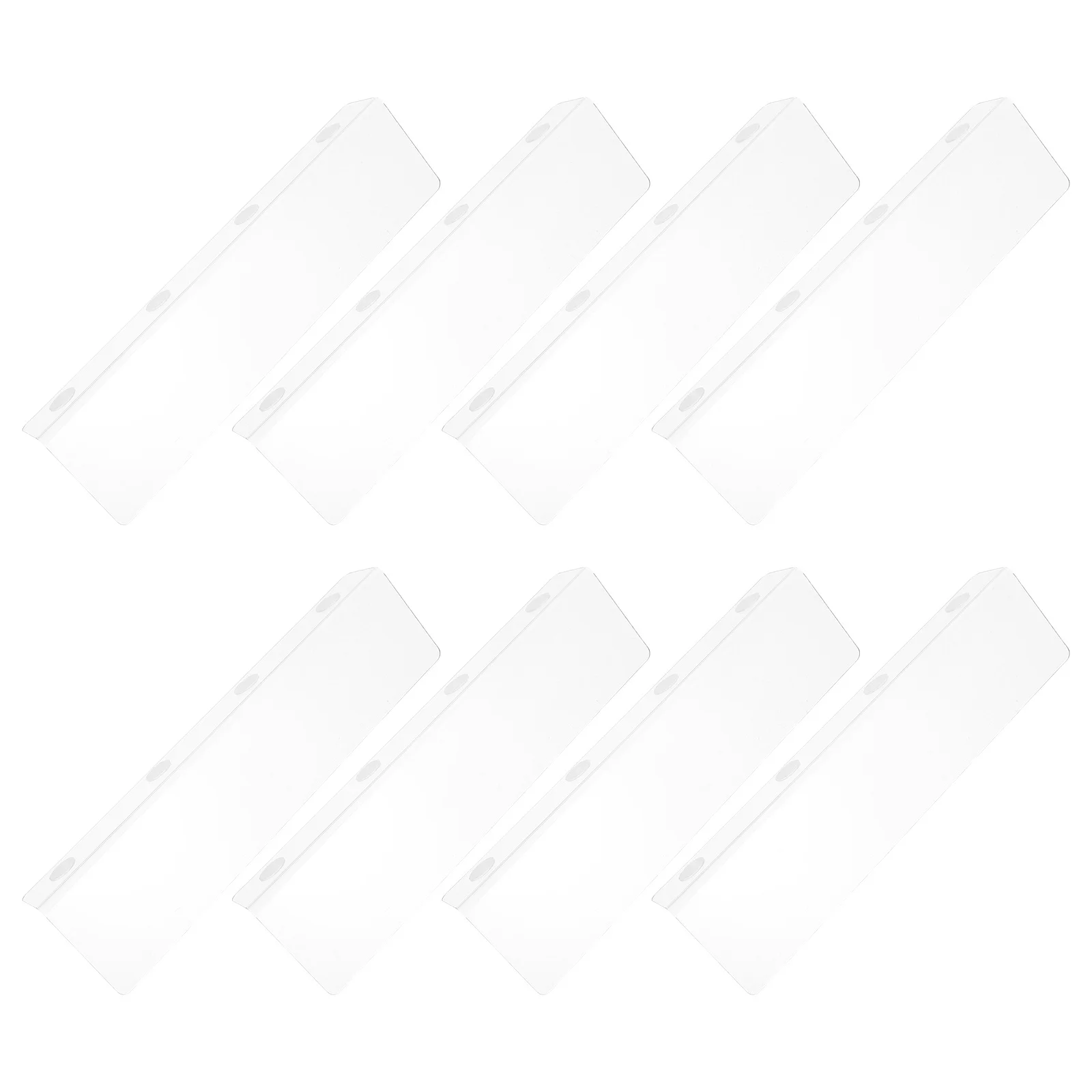 8Pcs Acrylic Shelf Dividers Clear Closet Divider Boards Adjustable Storage Organizers for Towels Sweaters Handbags Office Home - 2