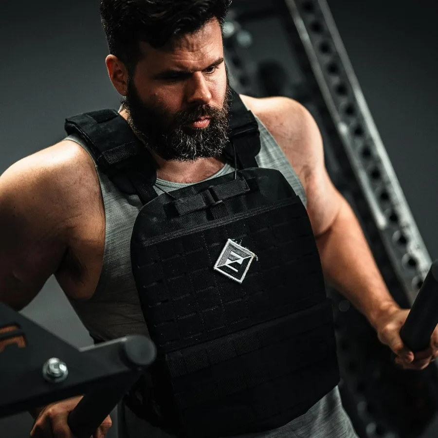 Adjustable Weighted Vest & Plates - Strength, Edurance, Running, Hiking, Rucking, Fitness WODs