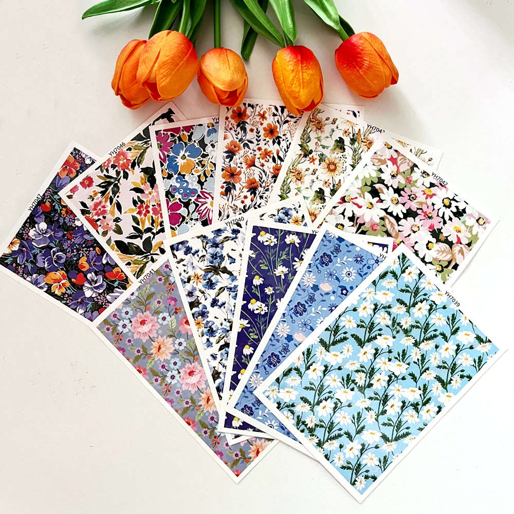 Polymer Clay Transfer Paper Summer Fruit Colored Pattern Water Soluble Disposable Stickers Printing Paper Earrings Making Decal