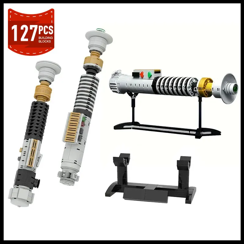 Classic Lightsaber Hilt Building Block Set - Creative Military-Inspired Model Toy Gift