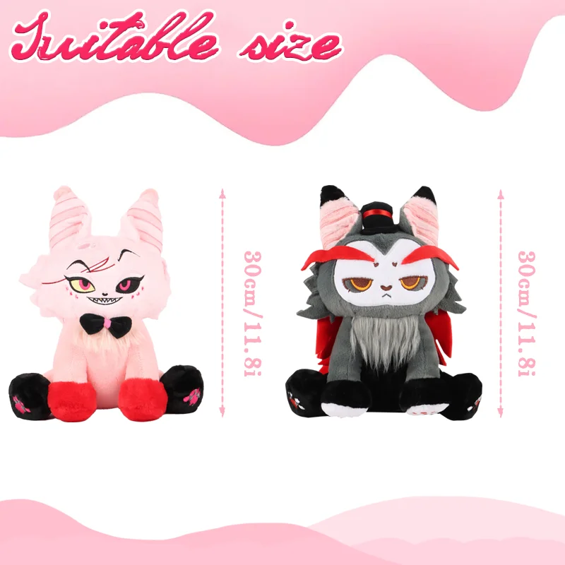 New Cat Plush Toy Soft Stuffed Anime Figure Angle Husk Doll Cute Home Decoration Throw Pillow Kids Fans Girlfriend Birthday Gift 2