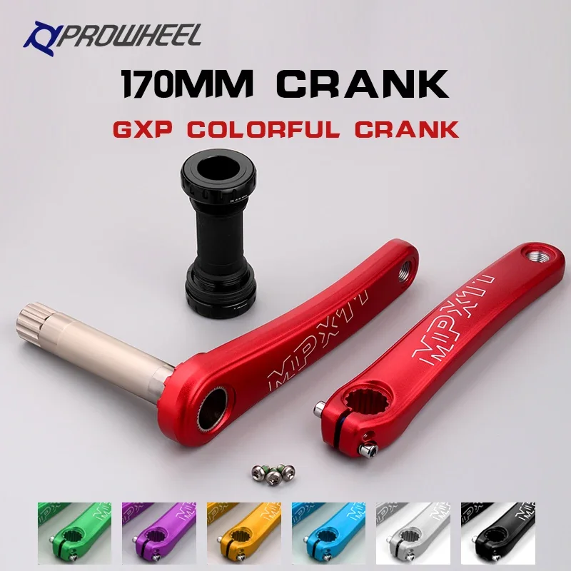 

PROWHEEL MPX11 Mountain Bike Crank Sprocket 8/9/10/11/12 Speed 170/175mm Compatible SRAM MTB Bicycle with Bottoms BB Part