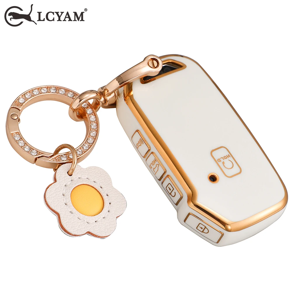Чехол для ключа Soft Key Fob для Kia K5 Gtline Sportage Telluride Seltos NIRO Forte Sorento 2023 2024 аксессуары