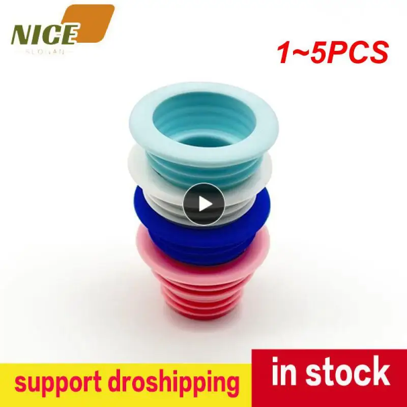1~5PCS New Bathroom Kitchen Floor Drain Pipe Sewer Anti Odor Seal Ring Washer Sealing Plug