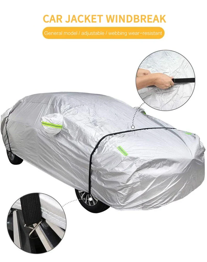New 2PCS 4.4m Car Covers Fixed Rope Strap Car Clothing Fixing Rope Cover Windproof Belt Luggage Bag Cargo Lashing Strap